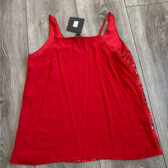 Marc New York Red Sequin Women's Top - Picture 2 of 4